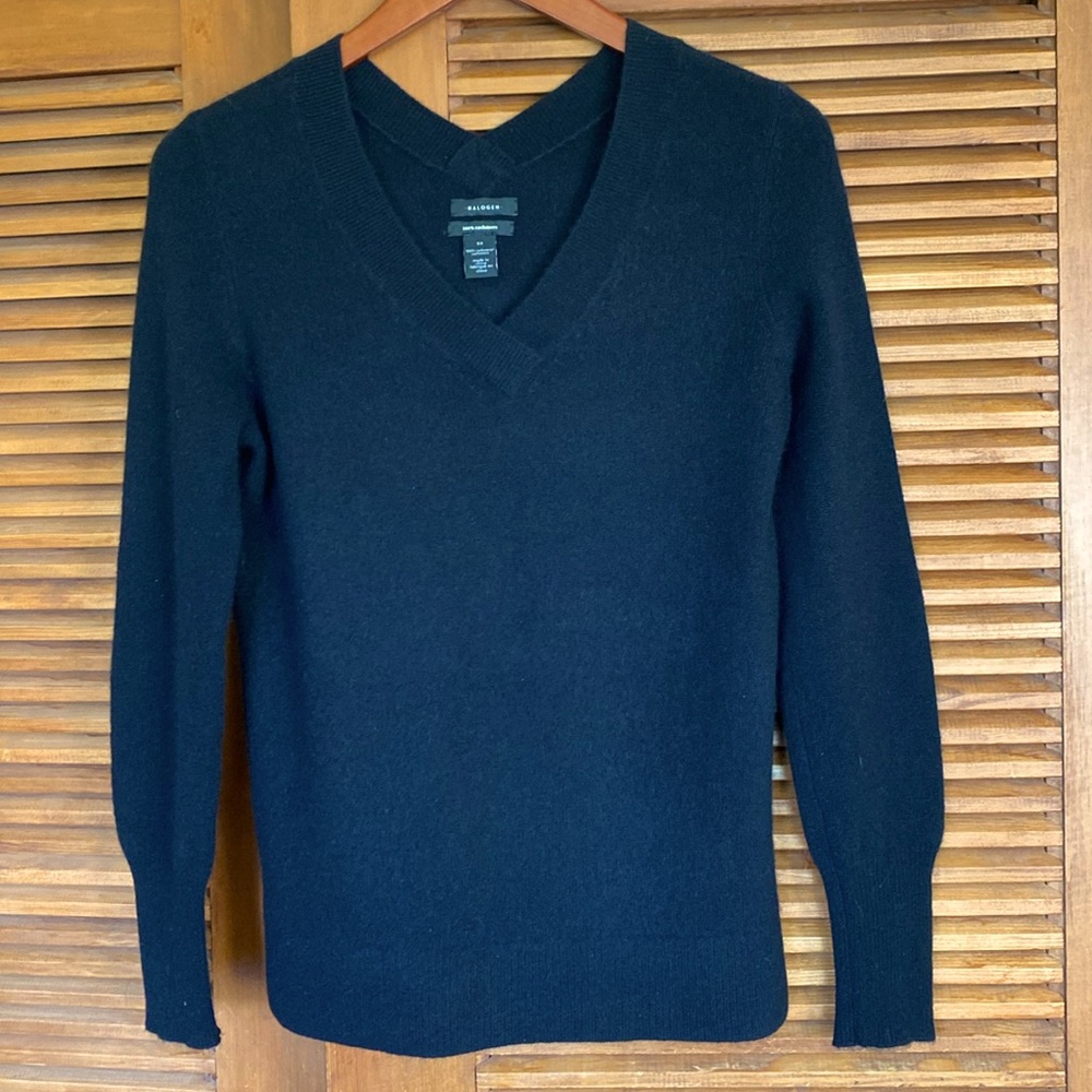 Halogen Black Cashmere Sweater